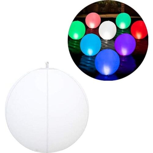 Waterproof Solar Energy Inflatable LED Beach Ball Night Lamp for Family Halloween Decoration