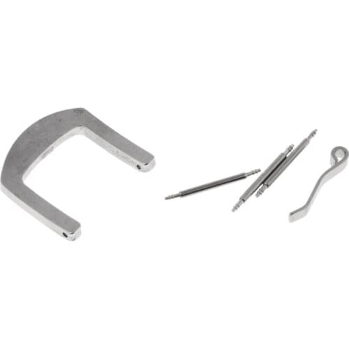 Stainless Steel Watch Pin Buckle Silver Brushed Strap Clasp Replacement