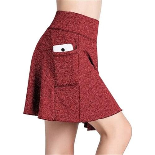 Ladies Fashion Solid Color Skirt High Quality Cationic Sports High Waist Slim Skirt New Women Clothing For Women