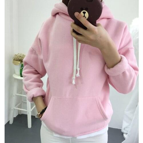 Women Hoodies Sweatshirt Long Sleeve Casual Harajuku Pocket Design Hoodie For Women Pullovers Sudaderas Mujer