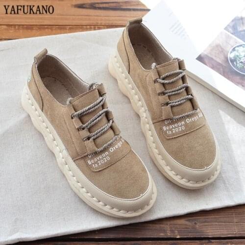 Mori Girl Literary Retro Flat Single Shoes 2020 Flock Soft Bottom Low-Top Casual Women Shoes Hand-Stitched College Style Flats