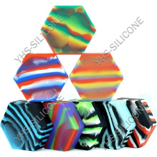 1pcs 110Ml big capacity silicone container big hexagon silicone jar for oil wax dab cigarette cream easy to hold and carry