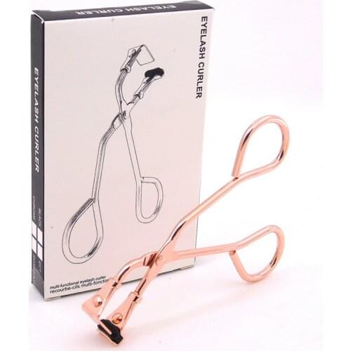 1 pcs Top Quality Wire Plating + Silicone Gasket Eyelash Curler Practical Handle False Eyelashes Clip Eye Makeup Tool 3 Colors