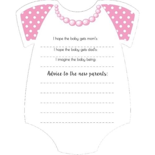10 Pack Advice and Prediction Cards for Baby Shower Game Gender Neutral Boy Girl 24BE