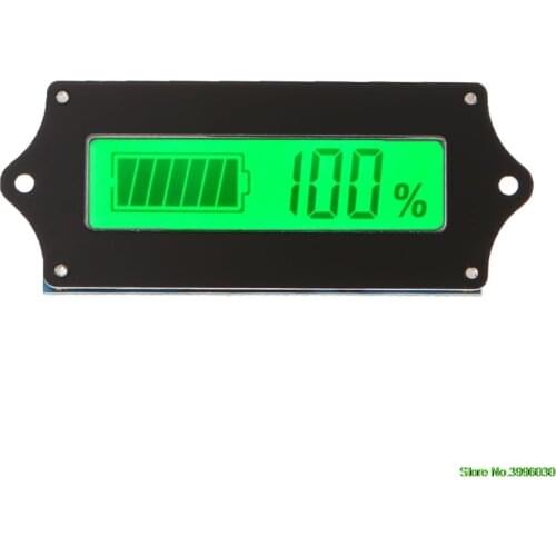 12/24/36/48/60/72V LED Lead Acid Storage Battery Indicator Tester Gauge Monitor
