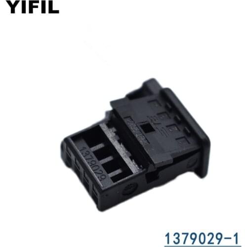 2/4/10/20/50/100pcs/lot 4 Pin/Way TE/AMP MQS RECEP HSG POS MAT Auto Connector Plug With Terminal 1379029-1