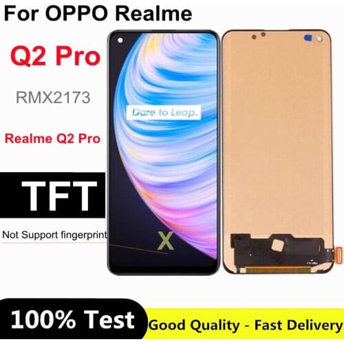 6.4" TFT For Oppo Realme Q2 Pro 5G LCD Display Touch Screen Digitizer Assembly for OPPO RMX2173 Realme Q2 Pro LCD