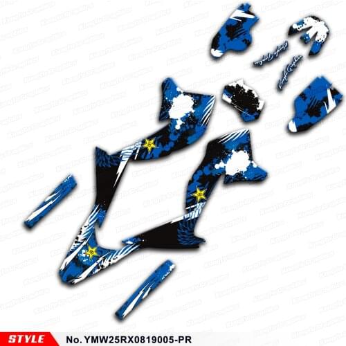 Aftermarket Dirt Bike Vinyl Stickers for WR250X WR250R 2008 2009 2010 2011 2012 2013 2014 to 2020, Style No.YMW25RX0819005-PR