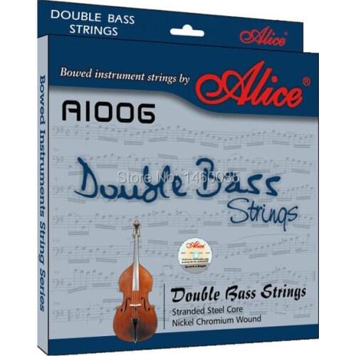 Alice A1006(5) Stranded Steel Core Nickel Chromium Wound Double Bass Strings 5-Strings G D A E C