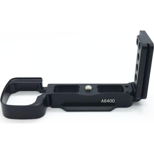 Quick Release L Plate Bracket Holder Hand Grip for Sony Alpha A6300 A6400 Digital Camera for Arca Swiss Tripod Head Photo