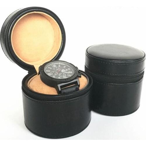 Roll Shape Watch Boxes Case New PU Leather Watch Organizer Womens Jewelry Follow Box Mens Mechanical Watch Storage Case