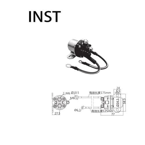 ELECTROMAGNETIC SWTICH SOLENOID FOR 24V 100A U1T06672 ME067625 DK2943F 3615545500 3615545600 ME067625 ME072890