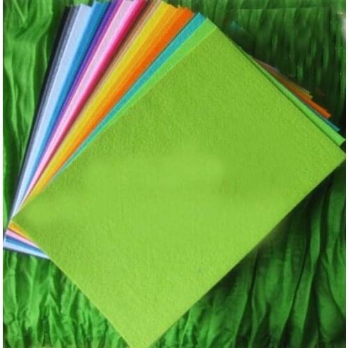 2mm 28-color 20CMX30C Felt fabric, polyester,DIY felt fabric Polyester felt fabric pack pre-cut nonwoven needle-punched