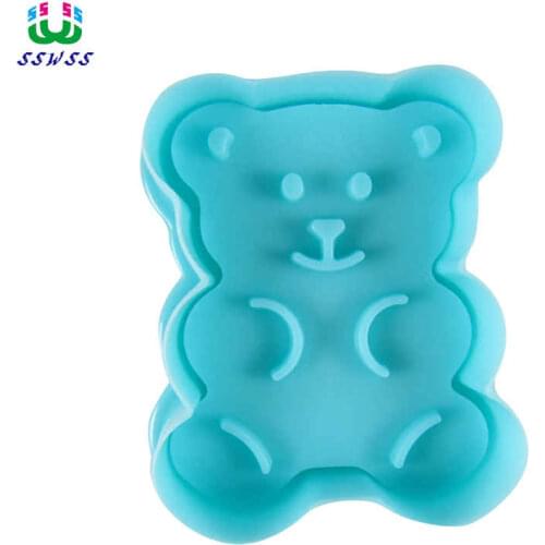 Little Bear Pattern Printing Molds,Food Grade Plastic Cake Decorating Cutters Tools,Direct Selling