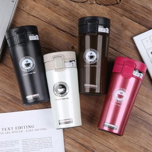 380ml classic Coffee Mug Double Wall Stainless Steel Tumbler Vacuum Flask bottle thermo Tea mug Travel thermos mug office home