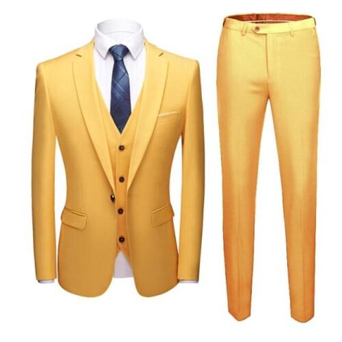 2020 Hot selling High quality Men Groom Wedding Suits Slim Fit Formal Men Suits Fashion Dress Luxury Tuxedo Men Blazers 3 Pieces