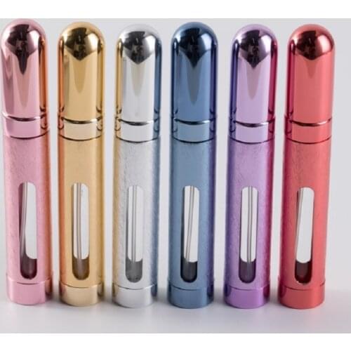 12 ML Portable Mini Empty Refillable Perfume Bottle Aluminum Spray Atomizer Bottle For Spray Scent Pump Housing Makeup Container