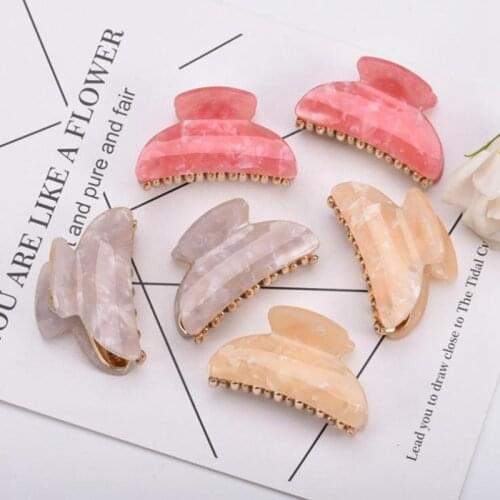 Fashion Simple Women Lady Acrylic Hair Clips Barrette Crab Clamp Girl Hair Accessories Headdress