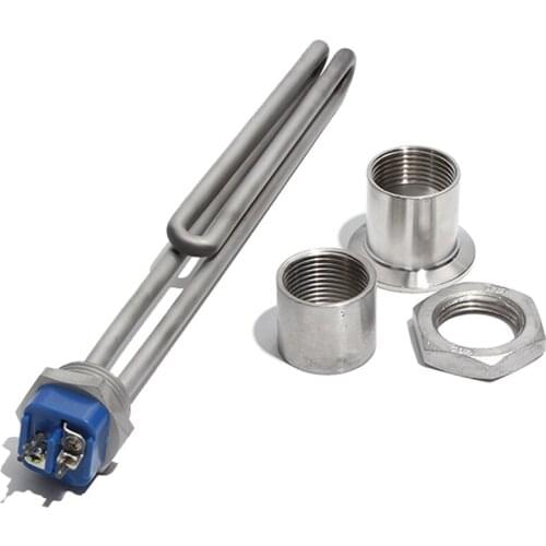 1 Inch BSP/NPT Screw in Type Water Heating Element for Water Boiler 220~240V All 304SUS Water Immersion Heater with Accessories