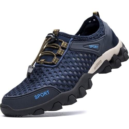 2021 New Sports Mens Shoes Spring and Autumn Large Size Breathable Mesh Outdoor Wear Resistant and Antiskid Casual Mens Shoes