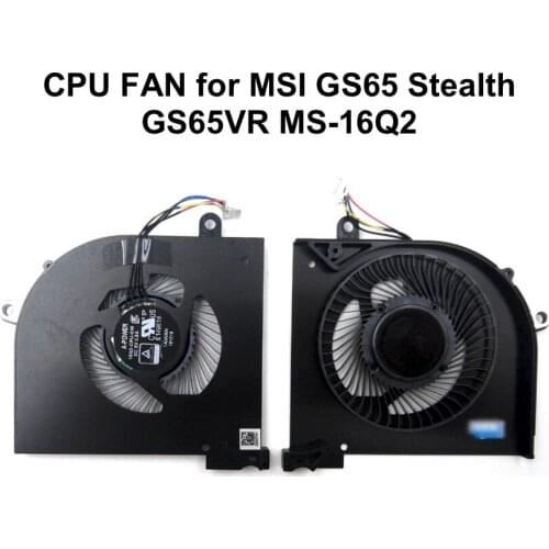 New PC Fan Cooling Cpu Cooler for MSI GS65 Stealth GS65VR MS-16Q2 8SE 8SF 8SG Thin 8RF 8RE Series Laptop CPU Cool Fan 16Q2-CPU
