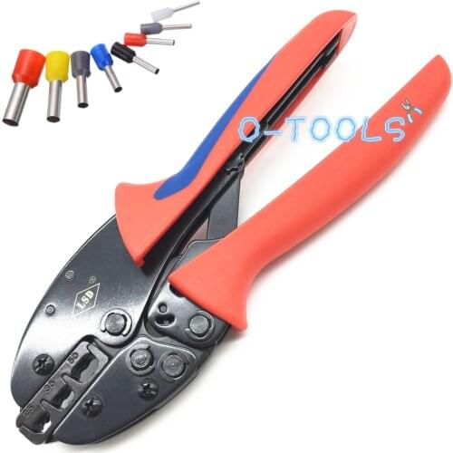Ratchet crimping tool for cable ferrules 25-50mm2 wire sleeves 4-1AWG bootlace ferrule crimping plier S-2550EF