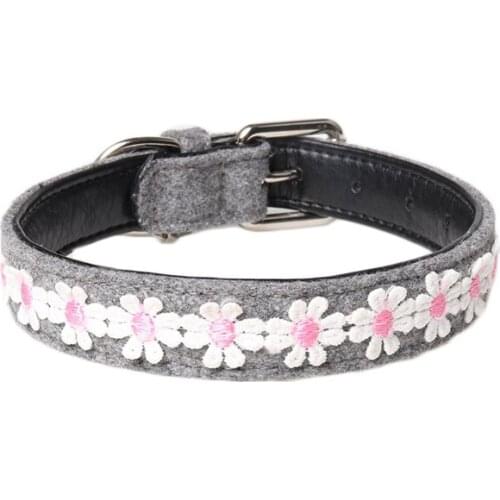 20PCS / LOT Embroidered Dog Collar Cloth Pet Collar Dog Supplies Cat Dog Grooming Accessories Pet Supplies