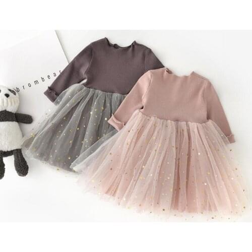 2019 Girl Princess Dress Pentagram Long Sleeve Dress Baby Toddler Children Clothes Kids Party Birthday Dresses For Girls JW6819S