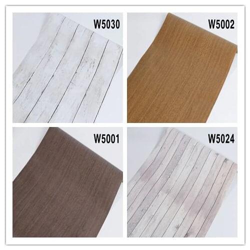 Film Wood Grain Wallpaper Wall Sticker Decal Self Adhesive Renovation Kitchen Cabinet Waterproof Home Decor