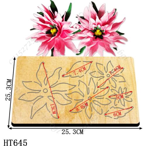 Flowers Cutting dies - New Die Cutting And Wooden Mold,HT645 Suitable For Common Die Cutting Machines On The Market