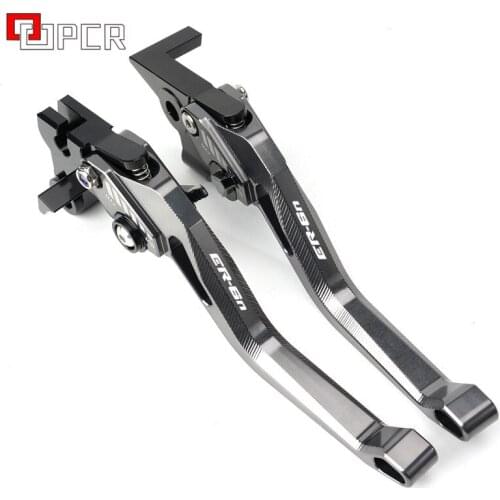 Motorcycle Adjustable Brake Clutch Levers For KAWASAKI ER6N ER-6N 2009-2012 2013 2014 2015 2016 Accessories
