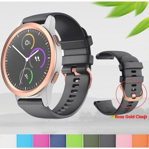 18mm Silicone Band For Garmin Vivoactive 4S Watchband Smart Watch Replacement for Garmin Vivomove 3S Bracelet Wristbands Strap