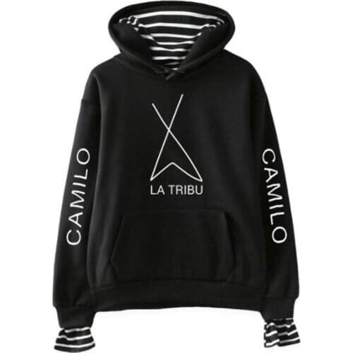 Camilo Echeverry Hoodies Women Men Fake Two Piece Hooded Sweatshirt Harajuku Streetwear Hip Hop Pullover Clothes Sudadera