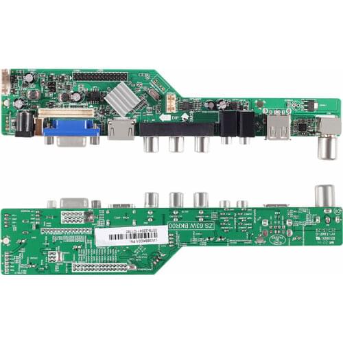 New 3663 DS.D3663LUA.A81 Universal LCD TV Controller Driver Board Digital Signal DVB-C DVB-T2 DVB-T Russian USB Play Black V53