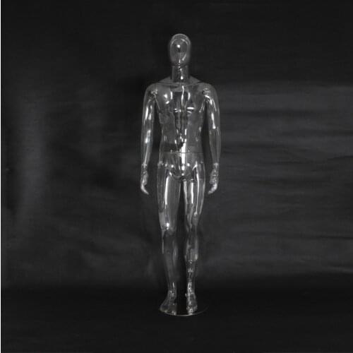 Best Quality New Arrival Male Full Body Transparent Mannequin Men Fashion Manikin Factory Direct Sell