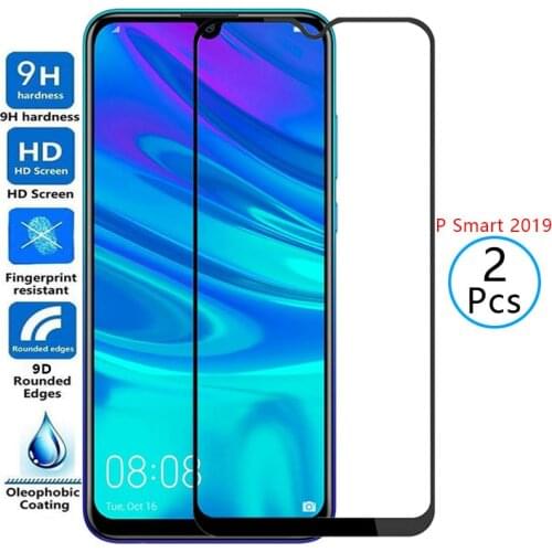 9d protective tempered glass for huawei p smart 2019 screen protector on psmart2019 psmart smar smat safety film huawey huwei 9h