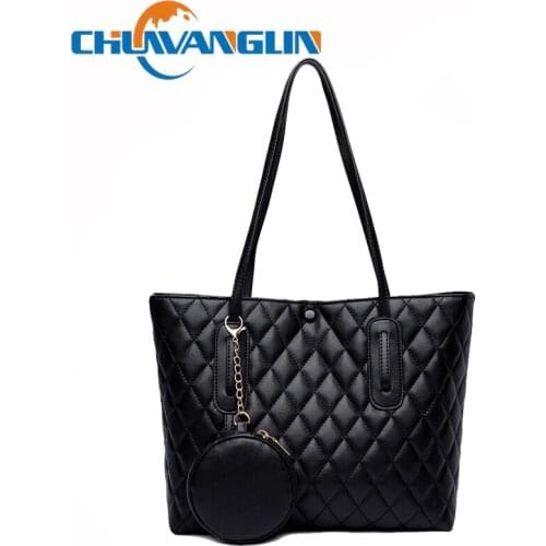 Chuwanglin Womens Leather Shoulder Bag Large Capacity Tote PU Ladies Luxury High Quality Hand bag Female Bag Casual 7011032