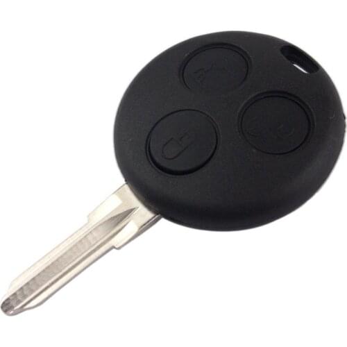 1pc Black 3 Buttons Key Shell Remote Shell Cover For Benz Smart Fortwo Roadster City Coupe Forfour City Cabrio Crossbladeuseful