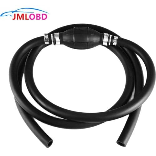 2020 New 210cm Rubber Pump Hand Squeeze Primer Bulb with Pipe Black 8mm for Boat Kart Cargo Marine Fuel Diesel DY172