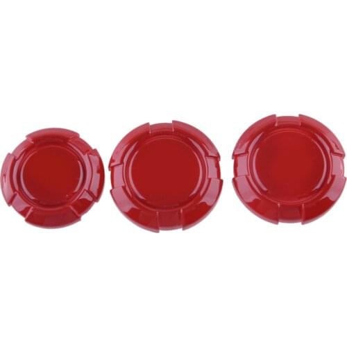 3Pcs/Set Red ABS Car Door Key Jack Socket Cover Trim Fit For Jeep Wrangler JL Gladiator JT 2021 2020 2019 2018