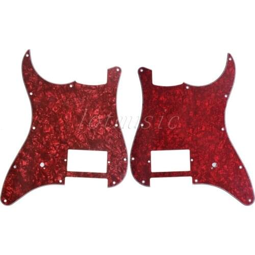 3ply Red Pearl Pickguard Single HB For Fender Strat Replacement -Right+Left hand