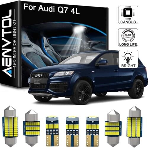 Seker 22Pcs Canbus For Audi Q7 4L 4LB LED Interior Lights Dome Map Trunk License Plate Error Free Lamp Bulbs Kit (2005-2014)