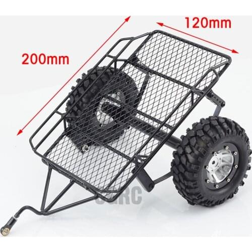 DIY trailer For 1/10 TRAXXAS Trx-4 TRX4 D90 SCX10 Rc Crawler Car Part