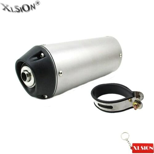XLSION Aluminum 38mm Mute Silence Quiet Muffler Fits Chinese 125cc 140cc 150cc 160cc Pit Dirt Trail Motor Bike