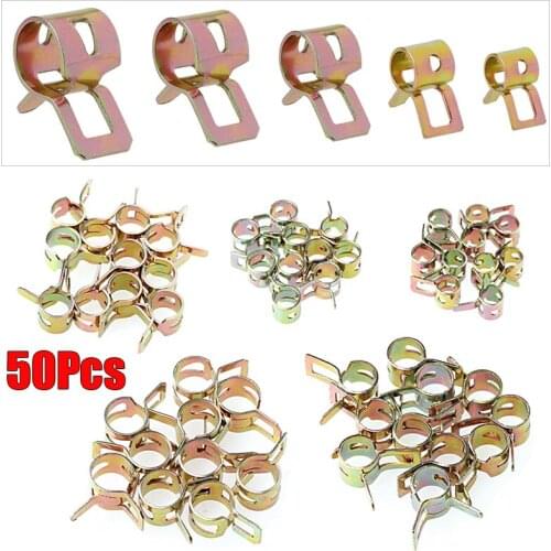 Assortment Tube Clamps Clip Accessory Fastener Fuel Hose Line Parts Pipe Set