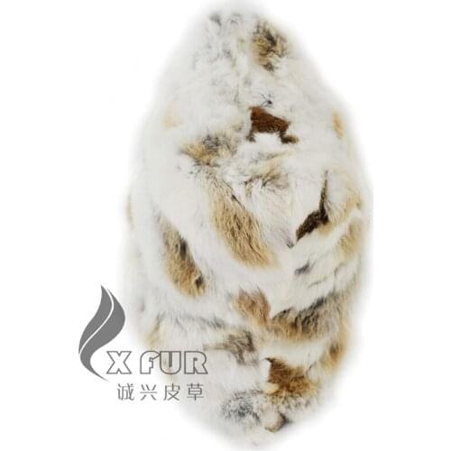 Free Shipping CX-D-19 50X50cm Double Size Rabbit Fur Sofa Pillow Cover