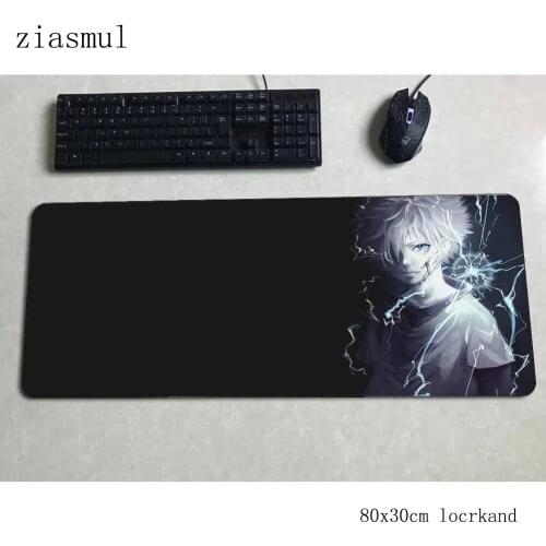 Hunterxhunter mouse pad 80x30cm mats Fashion Computer mouse mat gaming accessories cute 3d mousepad keyboard games pc gamer