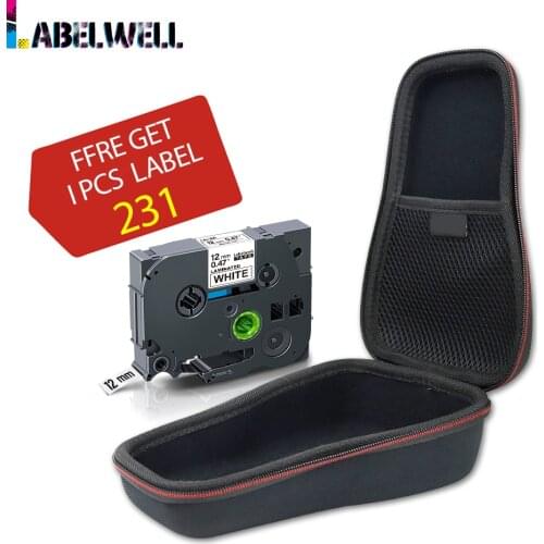 Labelwell Protective Label Maker Case for Brother Tze-231 tze 231 PT-H110 PTH110 Printer EVA Hard Case Portable Travel Bag