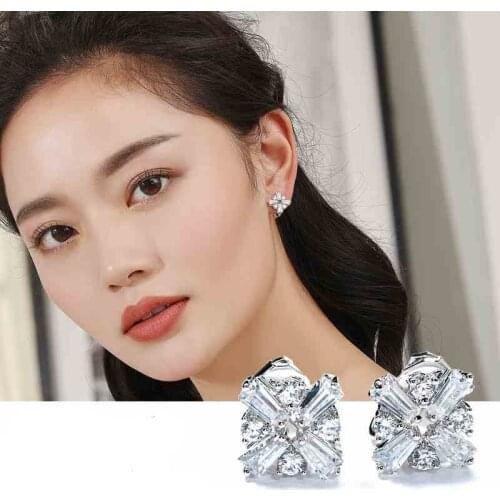 Fashion No Ear Hole Flower Shape Designer Clip Earring Women Party Jewelery Without Hole For Office Ladies Best Girl Bijoux Gift