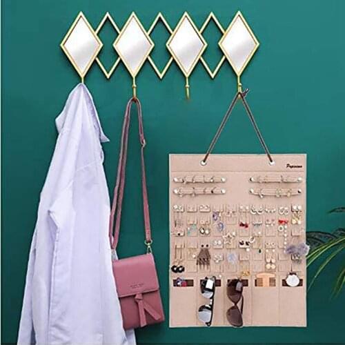 HGHO Very Practical Felt Sunglasses Storage Box Storage Hanging Bag Glasses Wall Bag Jewelry Storage Hanging Bag